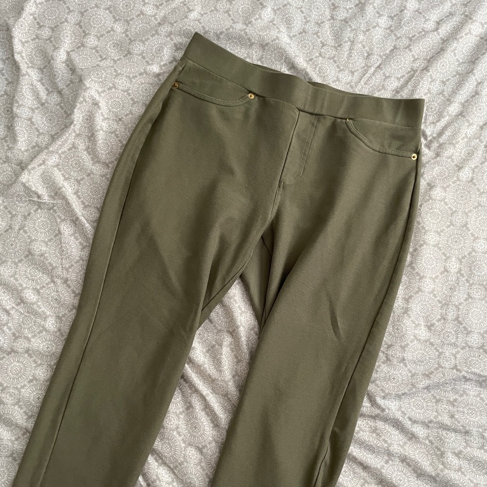 Olive green Michael Kors jeggings
